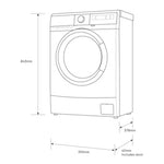 Electrolux 伊萊克斯 EW6S4603BM 6公斤1000轉 變頻蒸氣前置式洗衣機