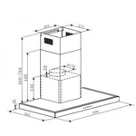 WHIRLPOOL 惠而浦 WT9BTAS 90厘米 掛牆煙囱式電熱清洗抽油煙機